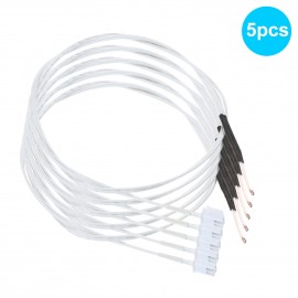 5pcs NTC 3950 Thermistor Sensor 100K Ohm with 0.5 Meter Wiring Cable and Pin Head Compatible with Anet ET4 ET4X ET4PRO 3D Printer