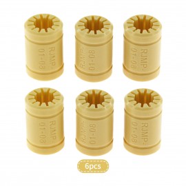 6pcs LM8UU RJMP-01-08 Solid Polymer Bearing 8mm Shaft Plastic Linear Bearing for 3D Printers 6pcs LM8UU RJMP-01-08 Solid Polymer Bearing 8mm Shaft Plastic Linear Bearing for 3D Printers