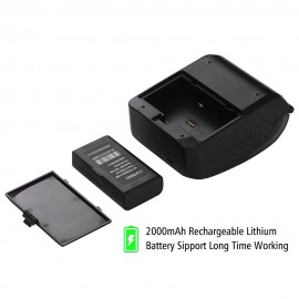 5809DD Portable Mini Direct Thermal Printer Wireless Thermal POS Receipt Printer with 2000mAh   Rechargeable Lithium Battery USB/BT Mobile Printer EU Plug（100-240V）