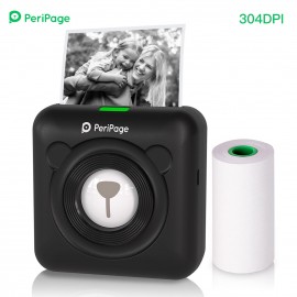 A6 Mini Pocket Printer HD 304DPI Wireless BT Thermal Printer Picture Photo Label Memo Notes Journal Receipt Paper Instant Printer Sticker AR Photo Function Inkless Printing Compatible with Android iOS Smartphone Windows
