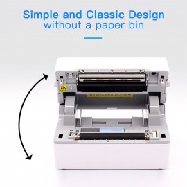 Desktop Shipping Label Printer High Speed USB Direct Thermal Printer Label Maker Sticker 40-80mm Paper Width for Shipping Postage Barcodes Labels Printing Compatible with Amazon Ebay Shopify FedEx USPS Etsy