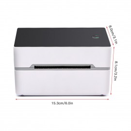 Desktop Shipping Label Printer High Speed USB Direct Thermal Printer Label Maker Sticker 40-80mm Paper Width for Shipping Postage Barcodes Labels Printing Compatible with Amazon Ebay Shopify FedEx USPS Etsy
