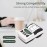 Portable BT Label Maker USB Wireless Thermal Receipt Printer BT Connection Use with APP Compatible with iOS Android Smartphone Adjustable Paper Width for Clothing Jewelry Supermarket Retail Store Barcodes Price Name Printing