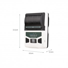 Portable BT Label Maker USB Wireless Thermal Receipt Printer BT Connection Use with APP Compatible with iOS Android Smartphone Adjustable Paper Width for Clothing Jewelry Supermarket Retail Store Barcodes Price Name Printing