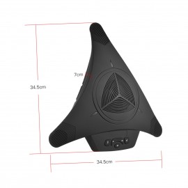 High-power Conference Omnidirectional Condenser Microphone Mic Speaker Speakerphone USB Plug & Play 360° Audio Pickup for Business Video Meeting