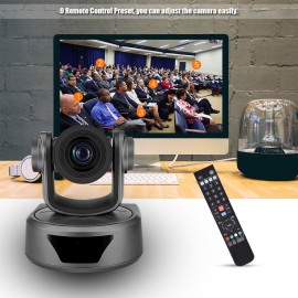 Video Conference Camera 3X Optional Zoom Cam Webcam Full HD 1080P Supported 95 Degree Wide Viewing Auto Focus with USB2.0 Remote Control for Business Meetings Rooms Recording Training Video Conference Camera 3X Optional Zoom Cam Webcam Full HD 1080P Supported 95 Degree Wide Viewing Auto Focus with USB2.0 Remote Control for Business Meetings Rooms Recording Training