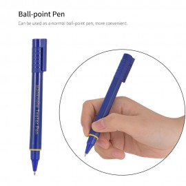 Portable Mini Banknote Tester Pen Counterfeit Money Detector Pen Money Marker Currency Cash Checker Fake Dollar Marker with Ball Point Pen for US Dollar Euro Pound Yen Korean Won