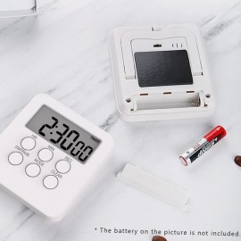 Digital Timer Clock Magnetic Cooking Countdown Alarm 24 Hours with LCD Screen Mute Mode for Studying Sports Office Classroom Library