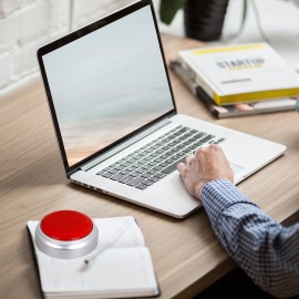 30 Seconds Recordable Talking Button Voice Custom Playback Recording Sound Buttons for Dogs Kids Toy Gift Answer Buzzers Parent-Child Interactive Party Noise Makers