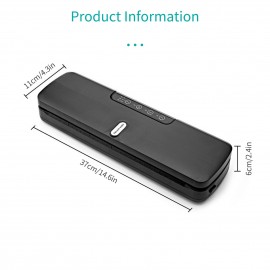 QH-10 Food Preservation Vacuum Sealer Machine Bag Sealer with LED Indicator Lights Vacuum Bags Long Seal Design Strong Suction for Dry  Moist Food