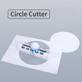 Circular Paper Trimmer Craft Circle Cutter Manual Round Cutting Tool Compass Drawing for DIY Scraptbook Arts Cardstocks Model Cards Supplies
