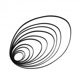 GT2 Closed-Loop Timing Belt Rubber Synchronous Belts W=6mm L=110/112/158/200/280/400/610/852/1220mm 3D Printer Parts Kits Pack of 2pcs GT2 Closed-Loop Timing Belt Rubber Synchronous Belts W=6mm L=110/112/158/200/280/400/610/852/1220mm 3D Printer Parts Kits Pack of 2pcs