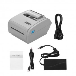 9210L Multifunction Desktop 110mm Thermal Paper Printer Barcode Label Printer USB BT   Communication Interface Label Maker for Warehousing Manufacturing Industry Specimen Marking Price Tag Printing EU Plug