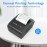 58mm Portable Mini Thermal Receipt Printer USB & BT Connection 2 inches Wireless Printer High Speed with 1 Roll Paper Inside Compatible with iOS Android Windows for Restaurant Sales Retail Shop