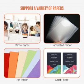 JIELISI Mini A5 Paper Trimmer Cutter Desktop Paper Cutting Machine with Security Cutter Head Auxiliary Side Ruler for Craft Paper Photos Cards Scrapbooking Office Home Supplies